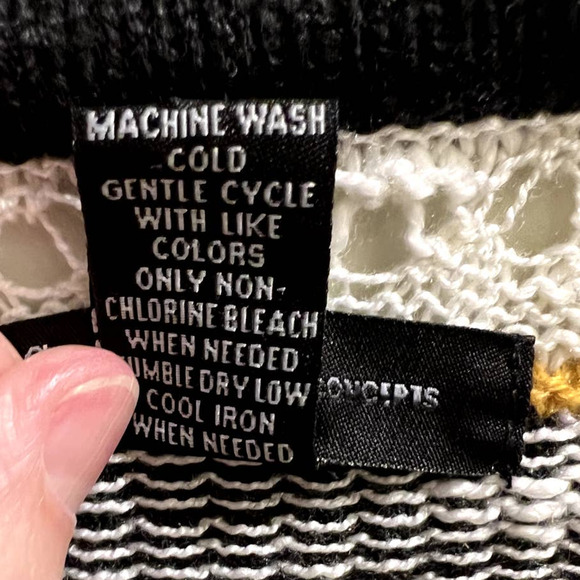 INC International Concept, Open Woven Stripes Cardigan, XL - Picture 3 of 6